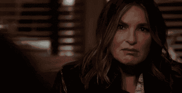 Gif of the character Olivia Benson saying "fair enough"