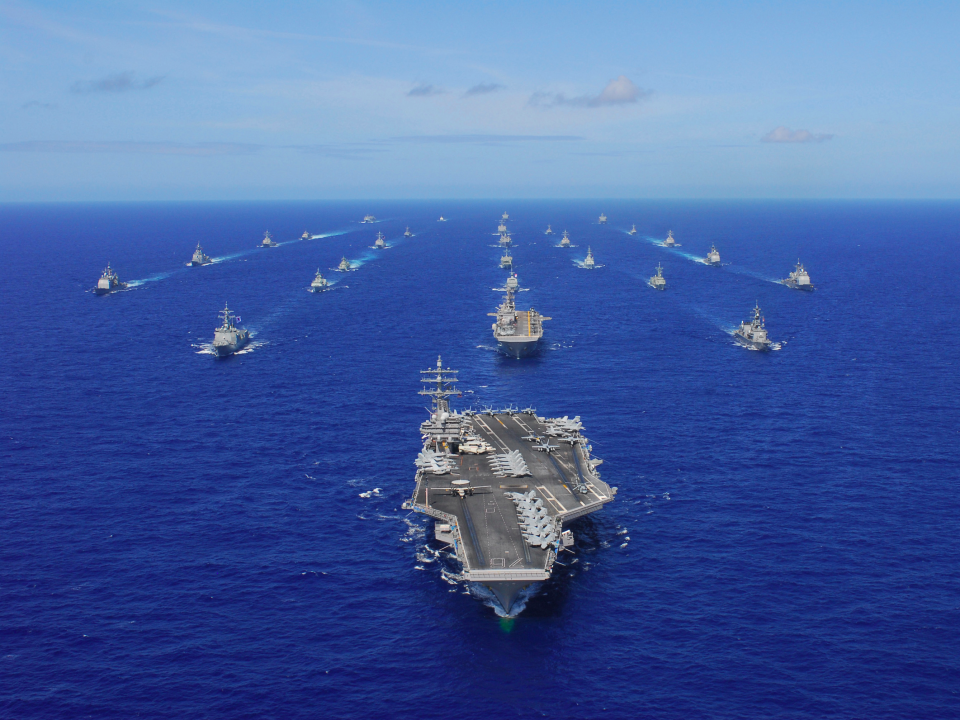 US navy uss ronald reagan rimpac 2010 carrier strike group