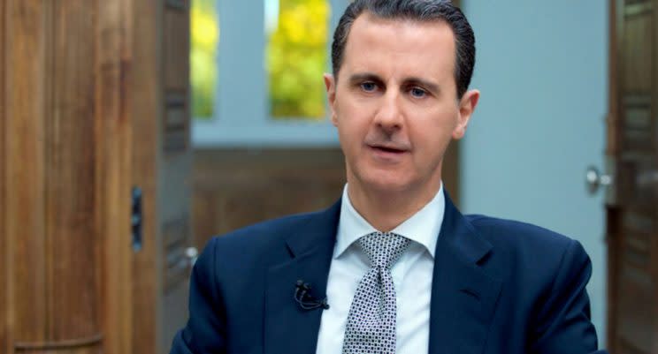 President Bashar Al Assad has angrily denied that his regime was behind the attack (AFP)