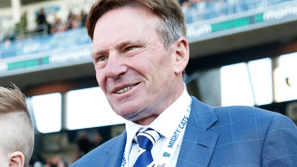 Sam Newman, pictured here before an AFL game in 2016.