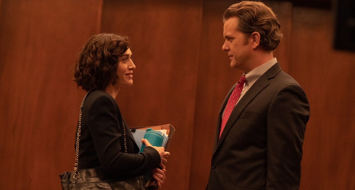 Lizzy Caplan and Joshua Jackson star in Fatal Attraction. (Photo: Monty Brinton/Paramount+)