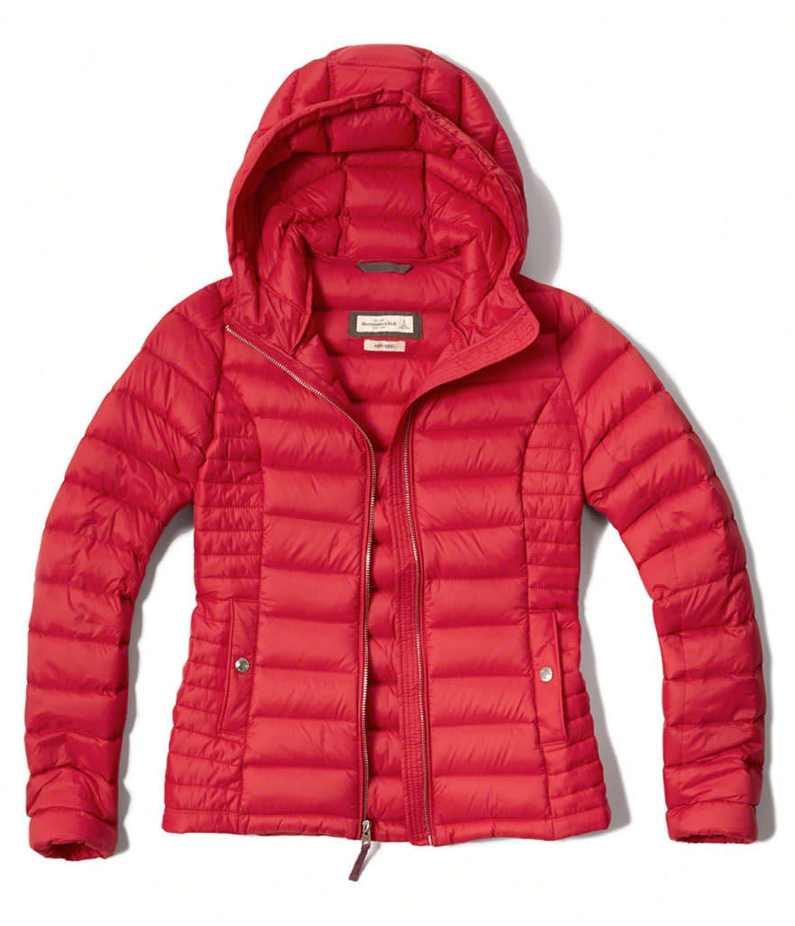 <p>A&F Down Series Hooded Lightweight Puffer Jacket, $84, <a href="http://www.abercrombie.com/shop/us/womens-puffer-outerwear/a-and-f-down-series-lightweight-puffer-jacket-5131618_05?ofp=true" rel="nofollow noopener" target="_blank" data-ylk="slk:abercrombie.com;elm:context_link;itc:0;sec:content-canvas" class="link ">abercrombie.com</a><br><br></p>