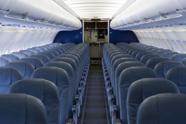 Getty Images/fStop Images - Halfdark Stock image of the empty cabin of an airplane