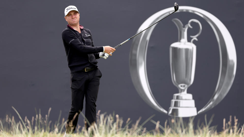 Justin Thomas takes a shot at the 2023 Open