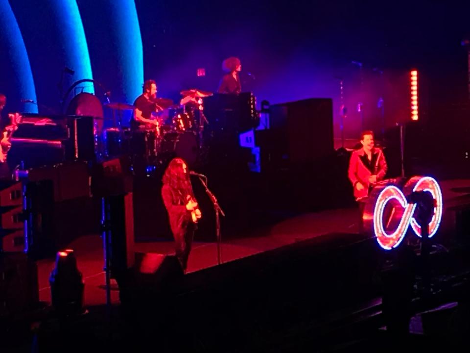 The Killers playing a sold-out Petersen Events Center.