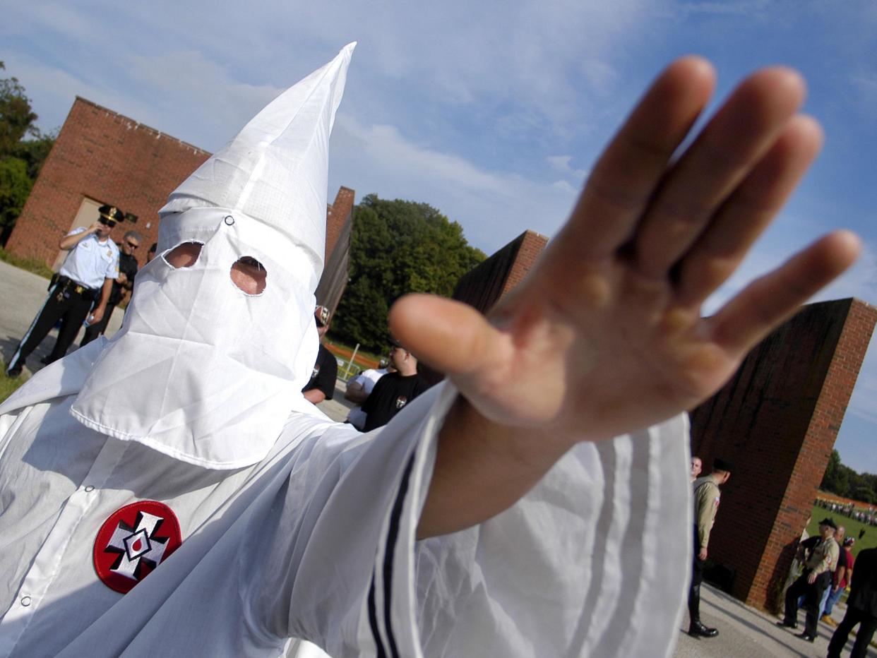 Donald Trump denounced the KKK during his presidential campaign: Getty Images