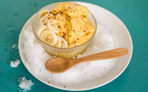 Deliciously Ella's mango and banana ice cream