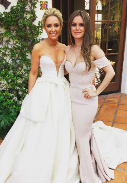 <p>Rachel Bilson played bridesmaid at her friend’s wedding in June, 2016. The actress donned a cold-shoulder dress on the big day. <em>[Photo: Instagram]</em> </p>