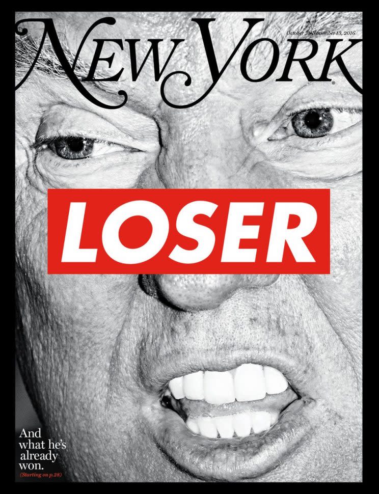 The cover of New York magazine’s election issue. (New York)
