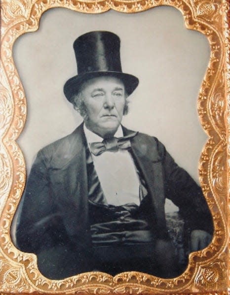 In this 1854 daguerreotype, local man named John Fry sports a black top hat like the ones sold at Updegraff & Co.