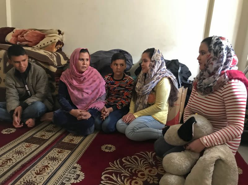 Nasima shares how lost her husband in the bomb blast, as she sits with her children in their home in Kabul, Afghanistan