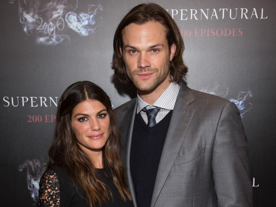 Genevieve Cortes and Jared Padalecki attend the "Supernatural" 200th episode celebration at the Fairmont Pacific Rim Hotel on October 18, 2014 in Vancouver, Canada