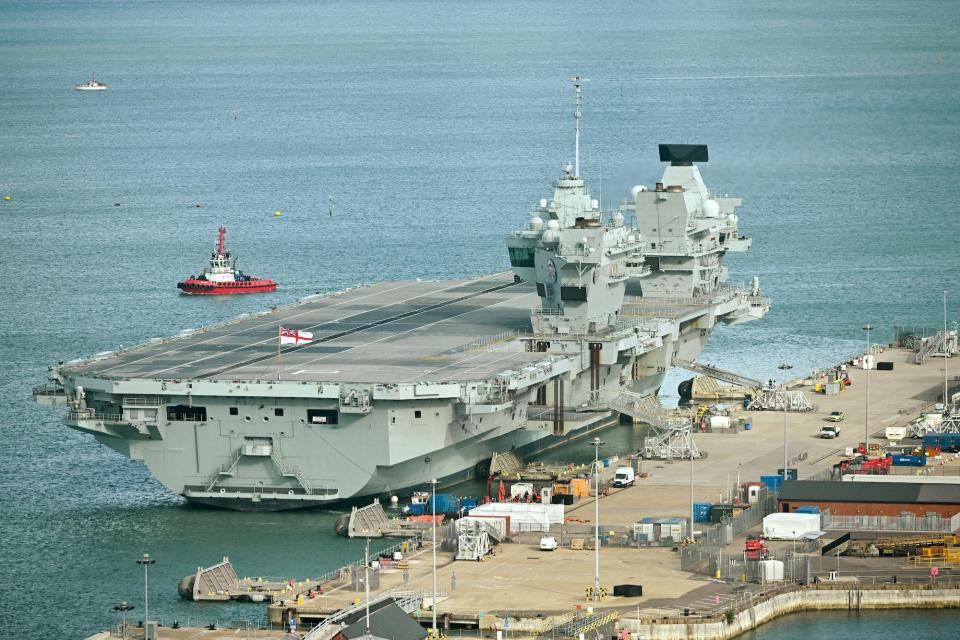 British aircraft carrier HMS Prince of Wales