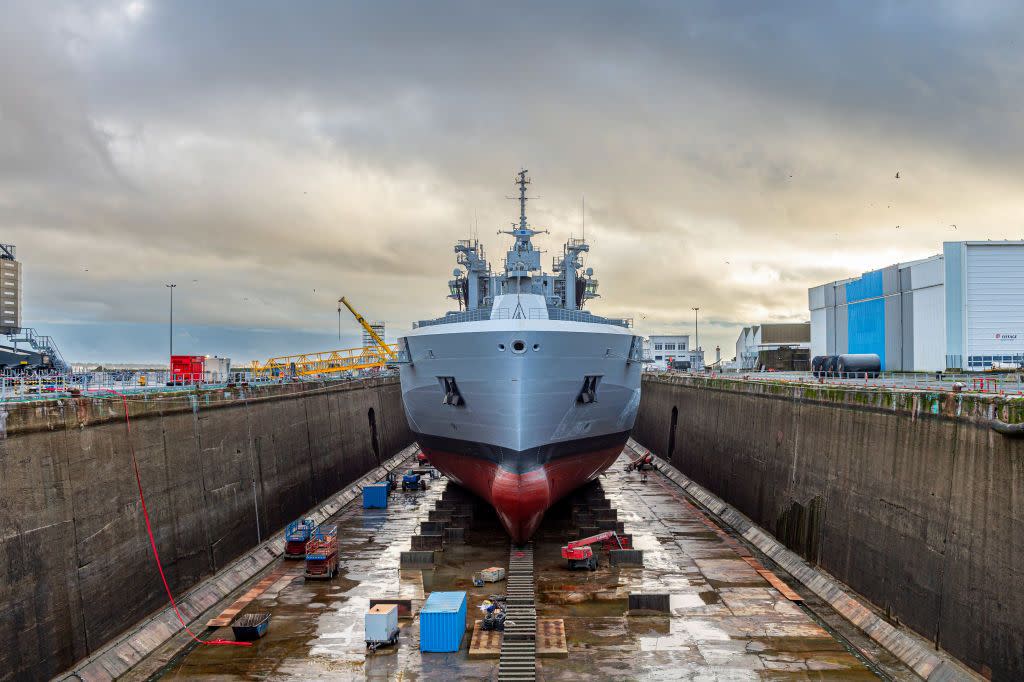 the jacques chevallier, a force tanker brf is being built