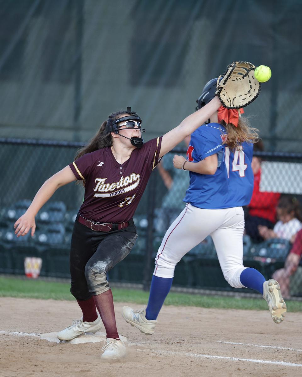 Tiverton High first baseman Abbie Monkevicz was her team's Most Valuable Player