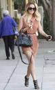 <b>Lauren Conrad <br></b><br>The Hills star was lucky enough to see some LA sunshine this week and donned a summery dress, heels and sunglasses accordingly. <br><br>Image © Rex