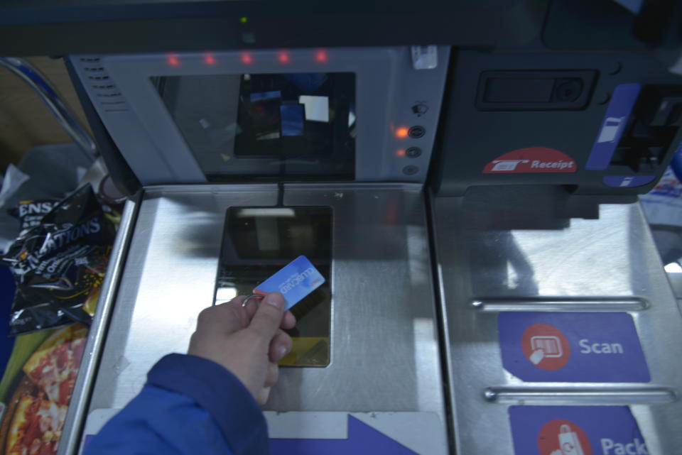 The rise of self-service checkouts has left many older shoppers feeling isolated, a charity says (NurPhoto/NurPhoto via Getty Images)