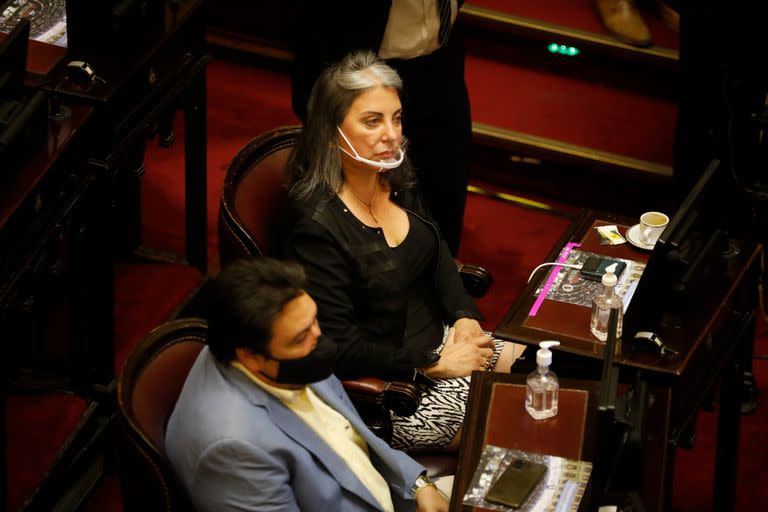 La senadora de Misiones Magdalena Solari Quintana y el senador Maurice Closs