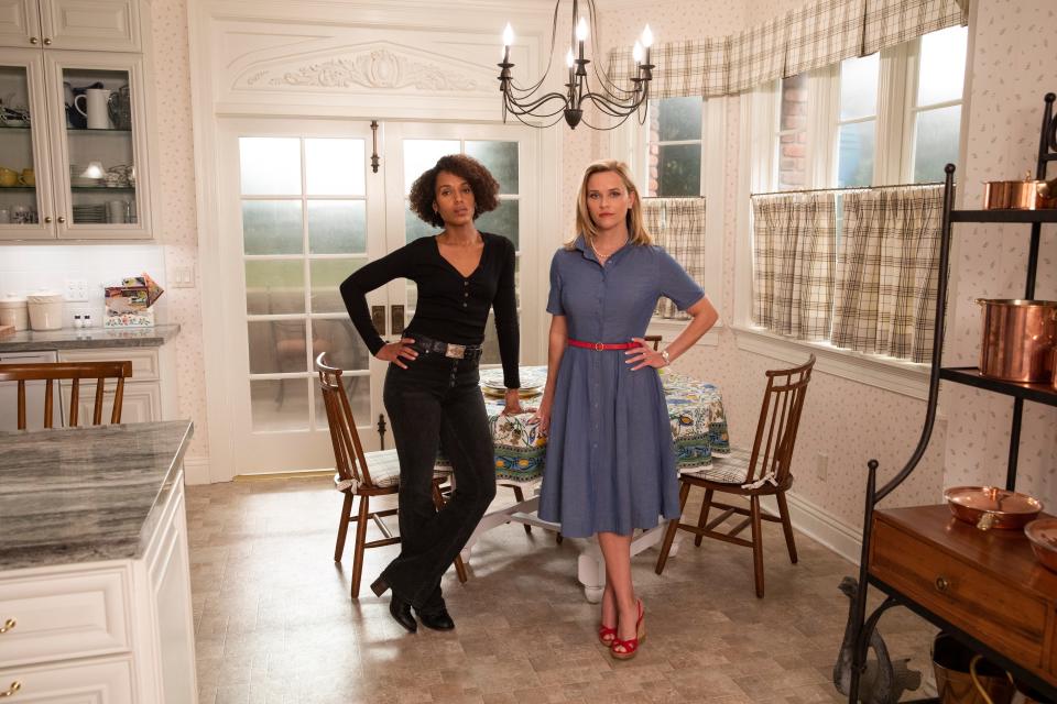 Mia Warren (Kerry Washington) and Elena Richardson (Reese Witherspoon) in "Little Fires Everywhere."