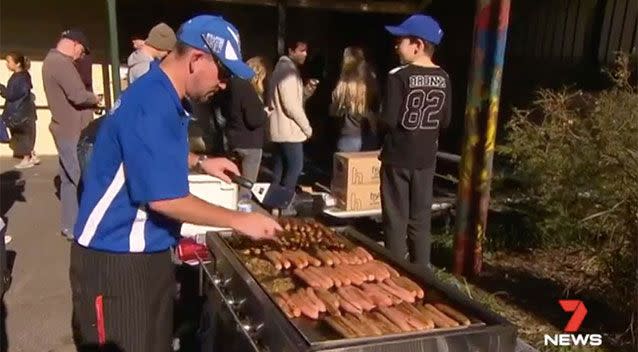 Australians have a love affair with the snag. Source: 7 News