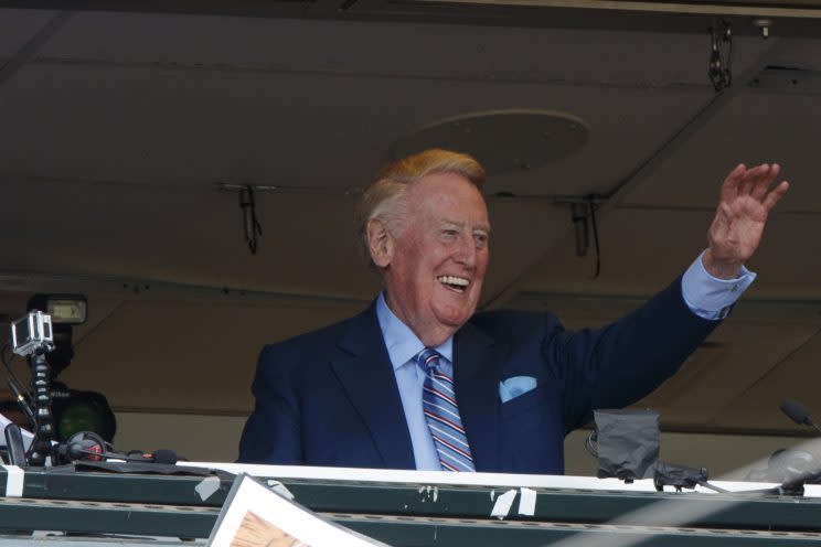 Maybe Vin Scully would come out of retirement for this? (Getty Images/Jason O. Watson)