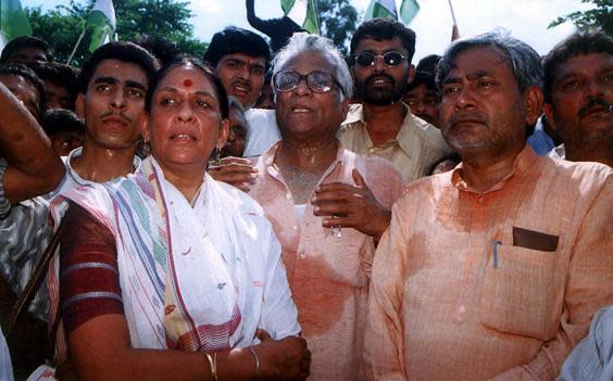 Feeling the heat: in Patna, Bihar state, on an inter-caste-peace march in 2002 (AFP/Getty)