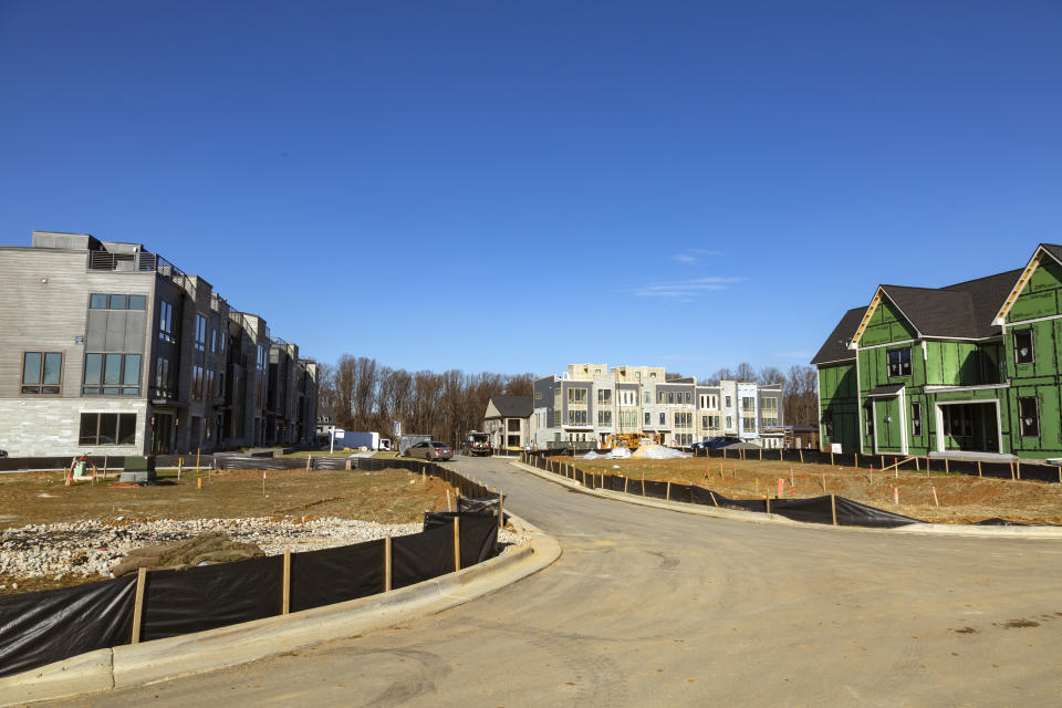 BETHESDA, MD-DECEMBER 20:Construction at Silver Linden and Windflower Way in the Amalyn community on December 20, 2022 in Bethesda Maryland. (Photo by Benjamin C Tankersley/For The Washington Post via Getty Images)