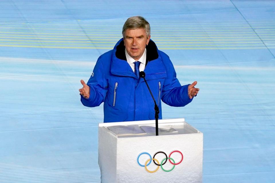 IOC president Thomas Bach criticised what he sees as British Government interference in the participation of Russian players at Wimbledon earlier this year (Andrew Milligan/PA) (PA Archive)