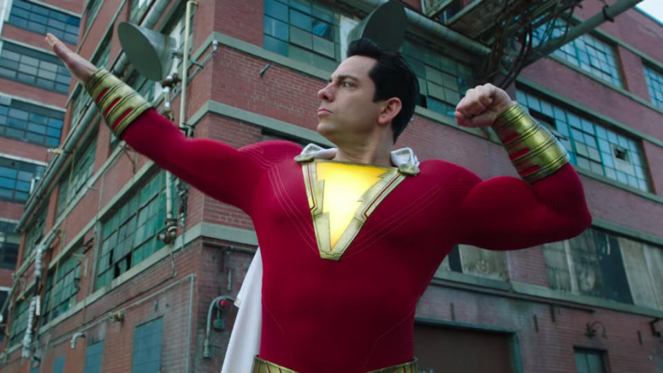 Zachary Levi in 'Shazam!'. (Credit: DC/Warner Bros)