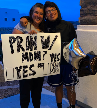 Naomi Medina planned an at-home prom for her son after his senior prom was canceled due to the coronavirus pandemic. (Photo: Courtesy of Naomi Medina)