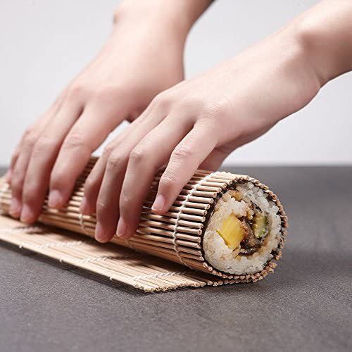 This makes creating your own sushi rolls at home a breeze, even if you've never tried it before. Watch out, Taco Tuesday might have some competition from Sushi Sunday as favorite meal of the week. You've been warned.<br /><br />The kit comes with two sushi rolling mats, five pairs of chopsticks, a paddle, a spreader, and a PDF of instructions, including recipes for six popular rolls.<br /><br /><strong>Promising review:</strong> "<strong>This set is chef approved!</strong> I haven't made sushi outside of work in a long time. My father is Korean, so I grew up eating a lot of Asian cultural dishes. I still remember the first time he showed me how to roll sushi. Now I get to do the same thing with my son's with this set. <strong>We tried it out last weekend, and I enjoyed the quality of it.</strong> A few pieces of bamboo were starting to fray, but I just cleared them away with my knife. I loved the fact that chopsticks have the cute little fish on them, and a nice finish to them. Overall it's a great quality set, and I look forward to using them more in the future." &mdash; <a href="https://www.amazon.com/gp/customer-reviews/R363RC43ZOKSDP?&amp;linkCode=ll2&amp;tag=huffpost-bfsyndication-20&amp;linkId=2e67923c838312b4fceba4214c8dc3e3&amp;language=en_US&amp;ref_=as_li_ss_tl" target="_blank" rel="nofollow noopener noreferrer" data-skimlinks-tracking="5820833" data-vars-affiliate="Amazon" data-vars-href="https://www.amazon.com/gp/customer-reviews/R363RC43ZOKSDP?tag=bfabby-20&amp;ascsubtag=5820833%2C23%2C27%2Cmobile_web%2C0%2C0%2C16403841" data-vars-keywords="cleaning" data-vars-link-id="16403841" data-vars-price="" data-vars-product-id="20982402" data-vars-product-img="" data-vars-product-title="" data-vars-retailers="Amazon">Carrie H Rios</a><br /><br /><a href="https://www.amazon.com/Bamboo-Carbonized-Rolling-Mold-Resistant-Included/dp/B0728F12KD?&amp;linkCode=ll1&amp;tag=huffpost-bfsyndication-20&amp;linkId=139a92795cb370d71587c106db863bba&amp;language=en_US&amp;ref_=as_li_ss_tl" target="_blank" rel="noopener noreferrer"><strong>Get it from Amazon for $12.99.</strong></a>