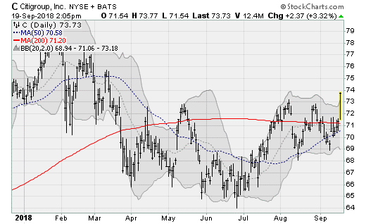 Citigroup (C) bank stocks