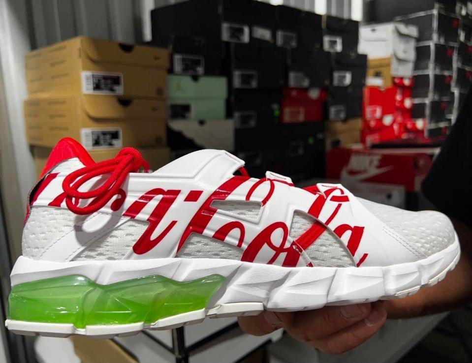 This pair of Coca-Cola-branded ASICS are among the rarities that will be for sale at the Stark County Sneaker and Clothing XPO on Sunday at the Canton Memorial Civic Center.