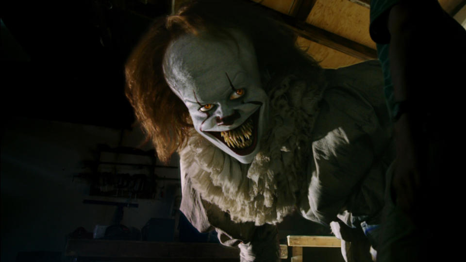 Pennywise leaping from screen in IT