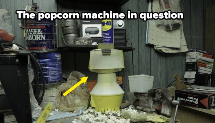 My grandfather's popcorn machine that was rigged to the light switch