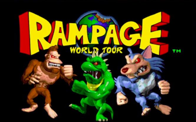 &#39;Rampage&#39; video game title screen