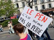 <p>"Le Pen c'est même pas la peine"</p> 