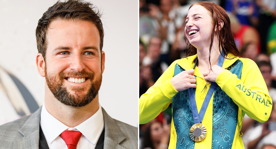 Pictured left James Magnussen and right Mollie O'Callaghan 