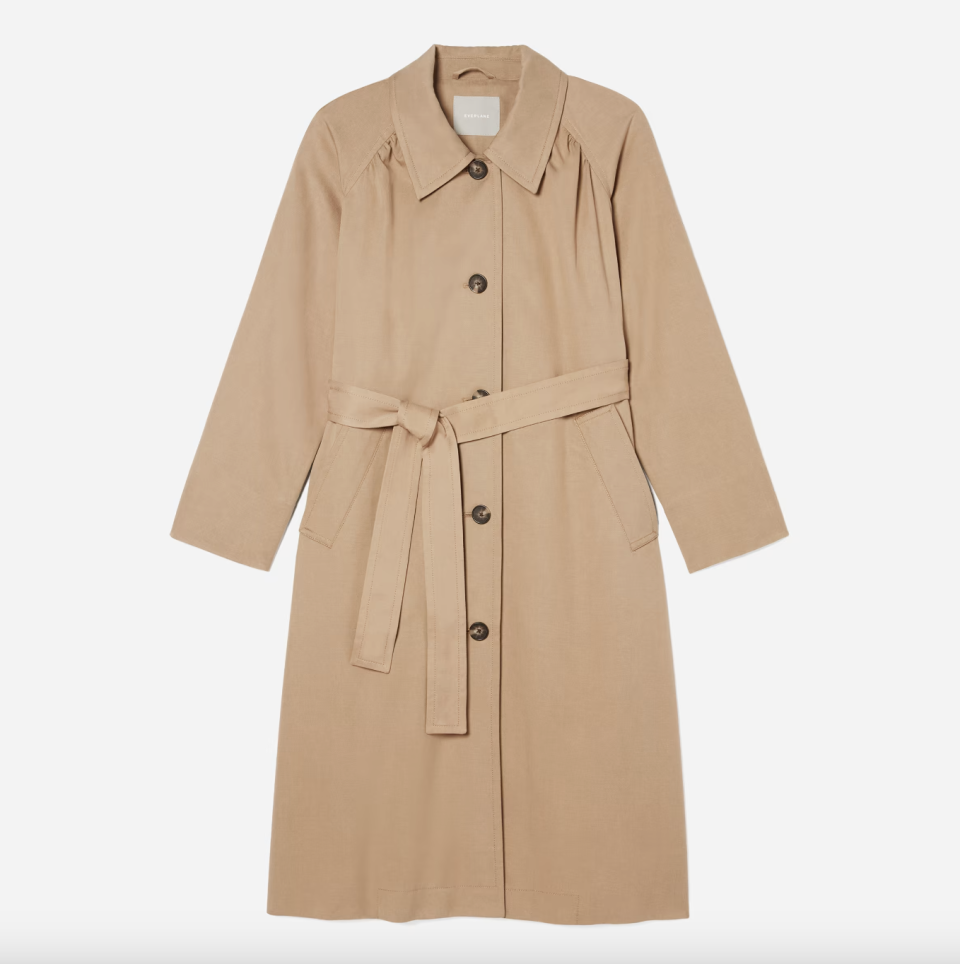 The Gathered Drape Trench (photo via Everlane)