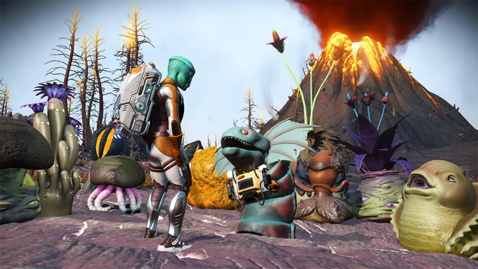 Befriending alien creatures in No Man's Sky's Companions update