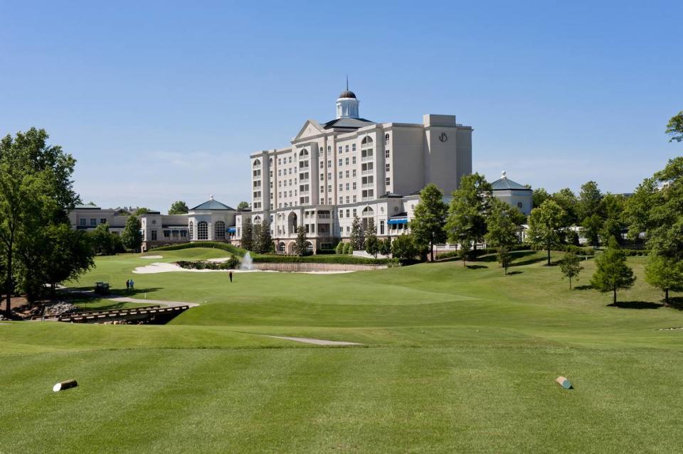 The Ballantyne includes a golf course and spa.