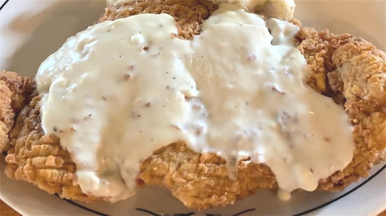 Chicken Fried Steak on plate