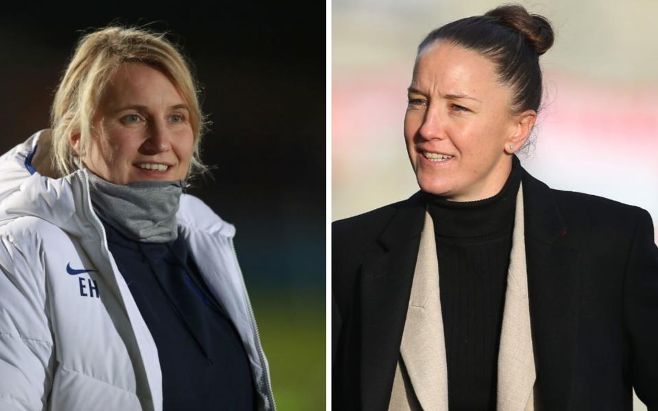 Emma Hayes and Casey Stoney go head-to-head in battle of top two on Sunday - Getty Images