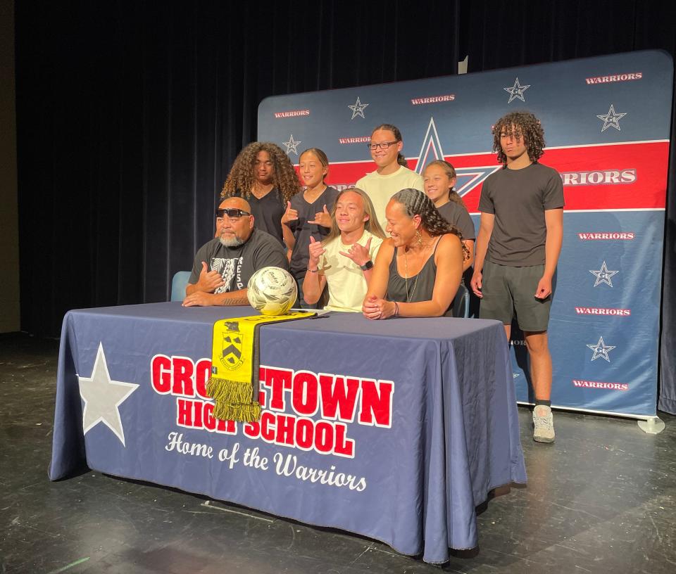 Grovetown soccer's Tano-ho Naputi signs a national letter of intent with Oglethorpe University.