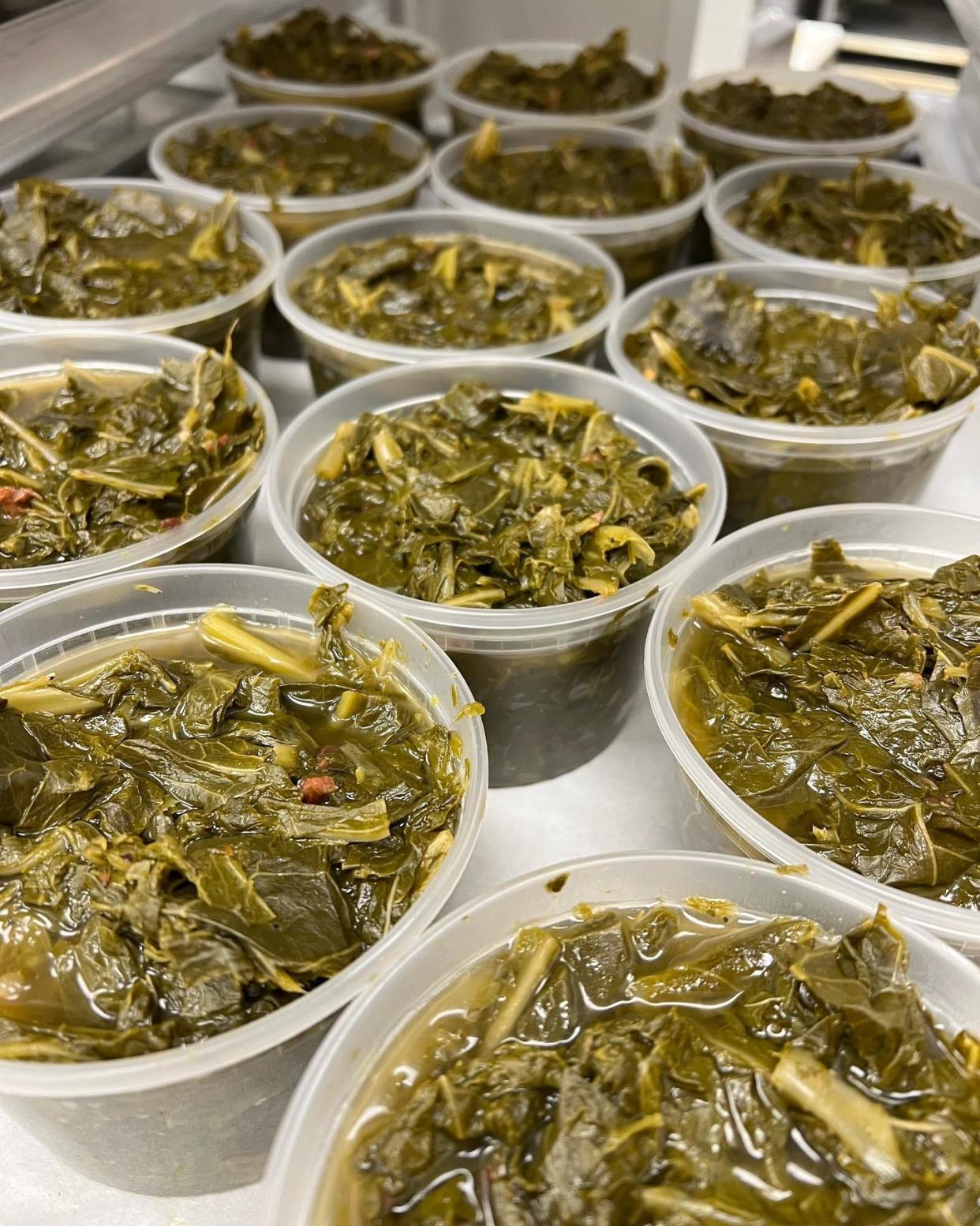 Collard greens are one of the items available at 8207 NOMA locations for the Thanksgiving holiday.