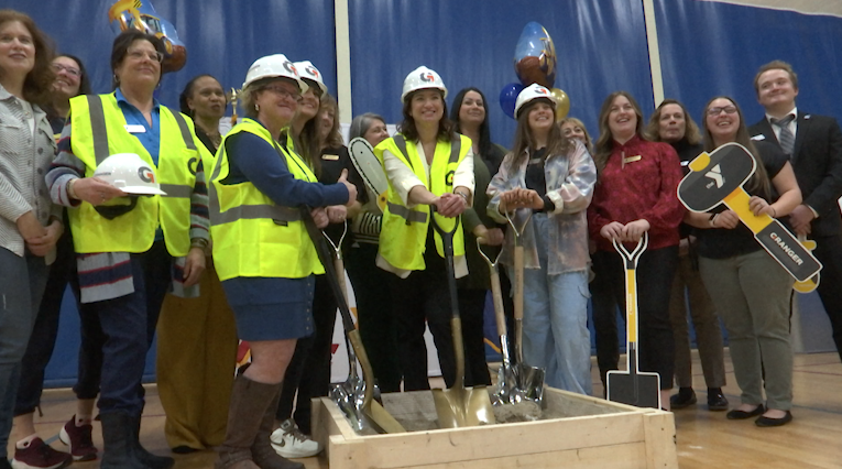 A groundbreaking ceremony at the Jackson YMCA. (WLNS)