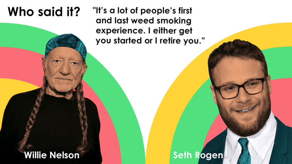 Willie Nelson or Seth Rogen?