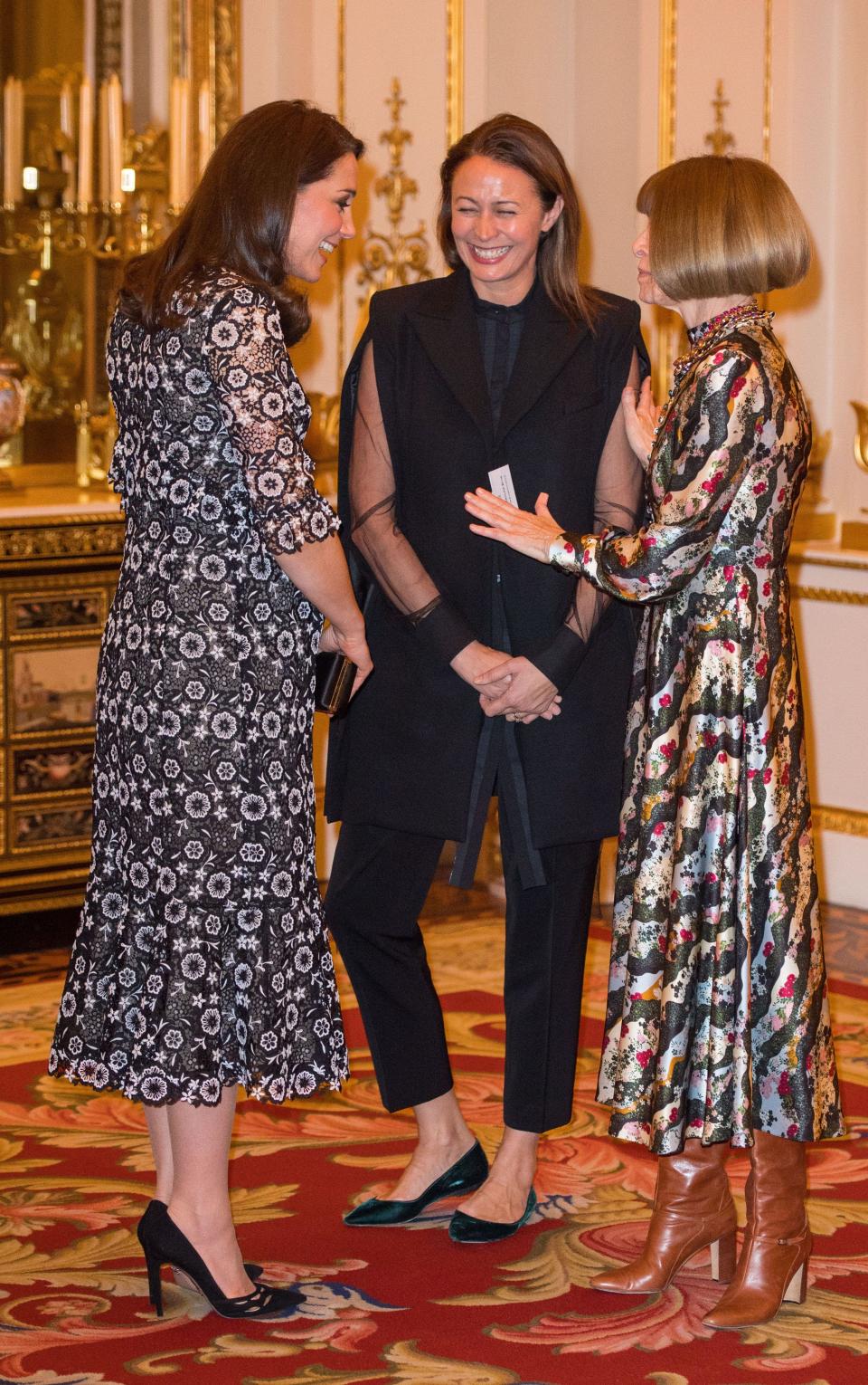 Kate greets the fashion elite