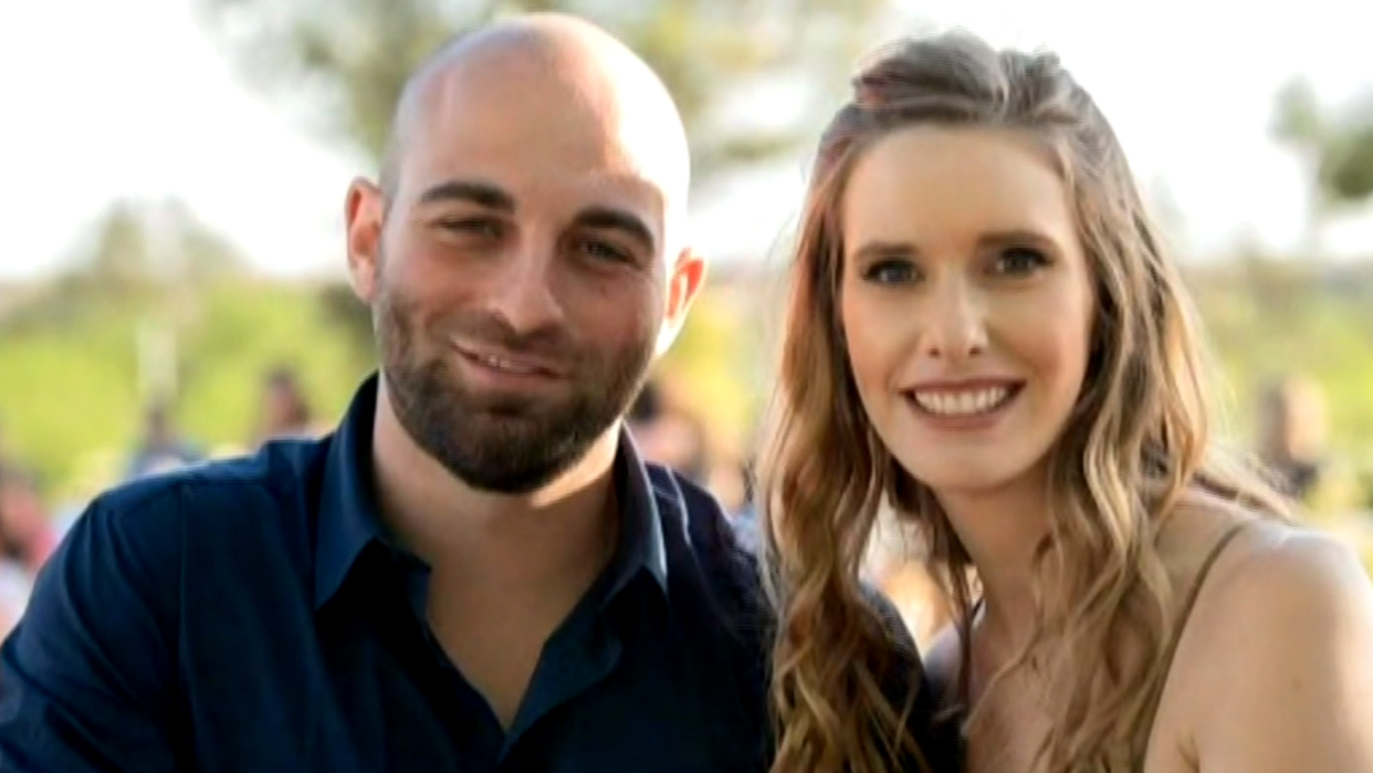 An undated photo of Itay and Hadar Berdichevsky, an Israeli couple who were killed by Hamas militants during the invasion into southern Israel on Oct. 7, 2023. The couple were able to hide and save the lives of their infant twins.  / Credit: Family photo