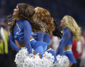 <p>Detroit Lions cheerleaders are seen during the game against the Arizona Cardinals at Ford Field on September 10, 2017 in Detroit, Michigan. (Photo by Gregory Shamus/Getty Images) </p>